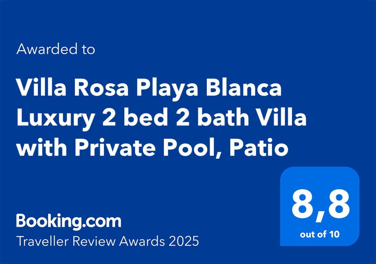 Villa Rosa Luxury 2 Bed 2 Bath With Private Pool, Patio Playa Blanca (Lanzarote)